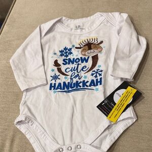 White Hanukkah Kids One Piece